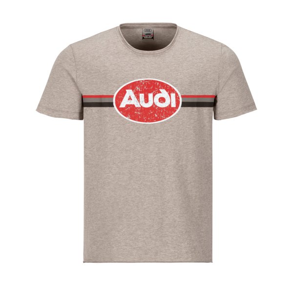 Audi Sport - heritage T-Shirt, Herren, beige S