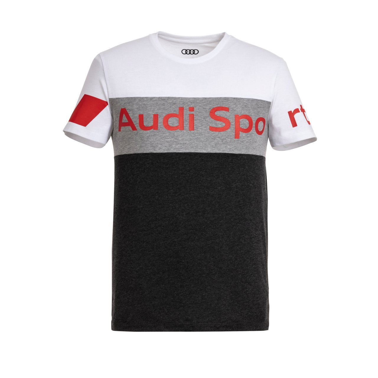Audi Sport - Audi Sport T-Shirt, Herren, grau/weiß S