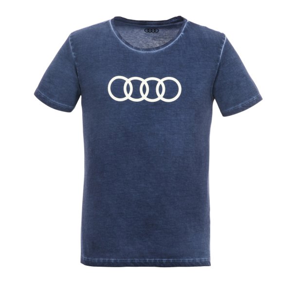Audi Sport - Audi T-Shirt Ringe, Herren, blau S